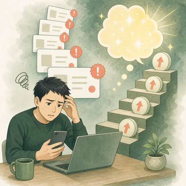 副業・情報商材を表すイラスト